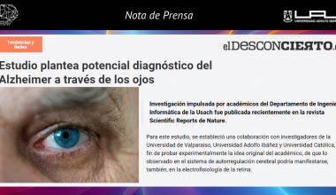 Nota El Desconcierto – Estudio plantea potencial diagnóstico del Alzheimer a través de los ojos