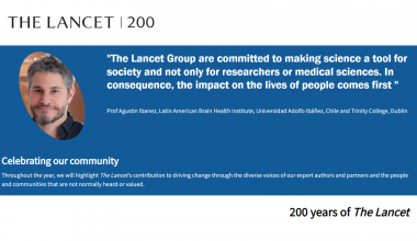 Dr. Agustín Ibáñez destacado en el 200 Aniversario de The Lancet